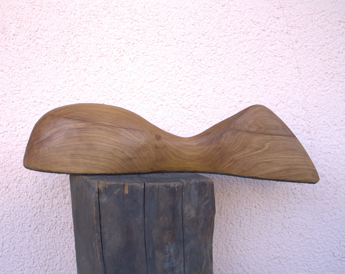 Holzskulptur "Frauenhalbkörper" – Weibliche Form in Perfektion