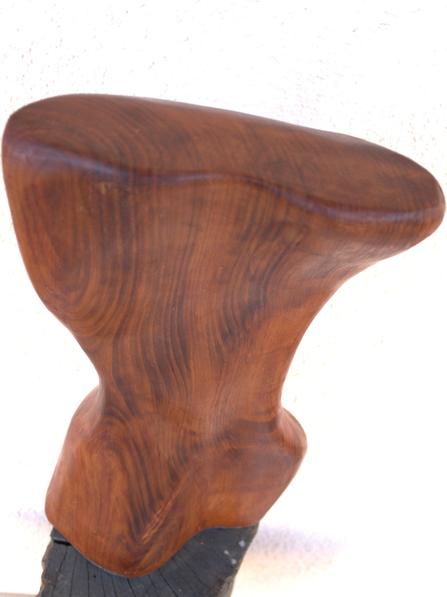Female body. Optical illusion. Shapeshifter. An abstract figure made of American walnut. Living room decor. Wooden decoration. Wood art.