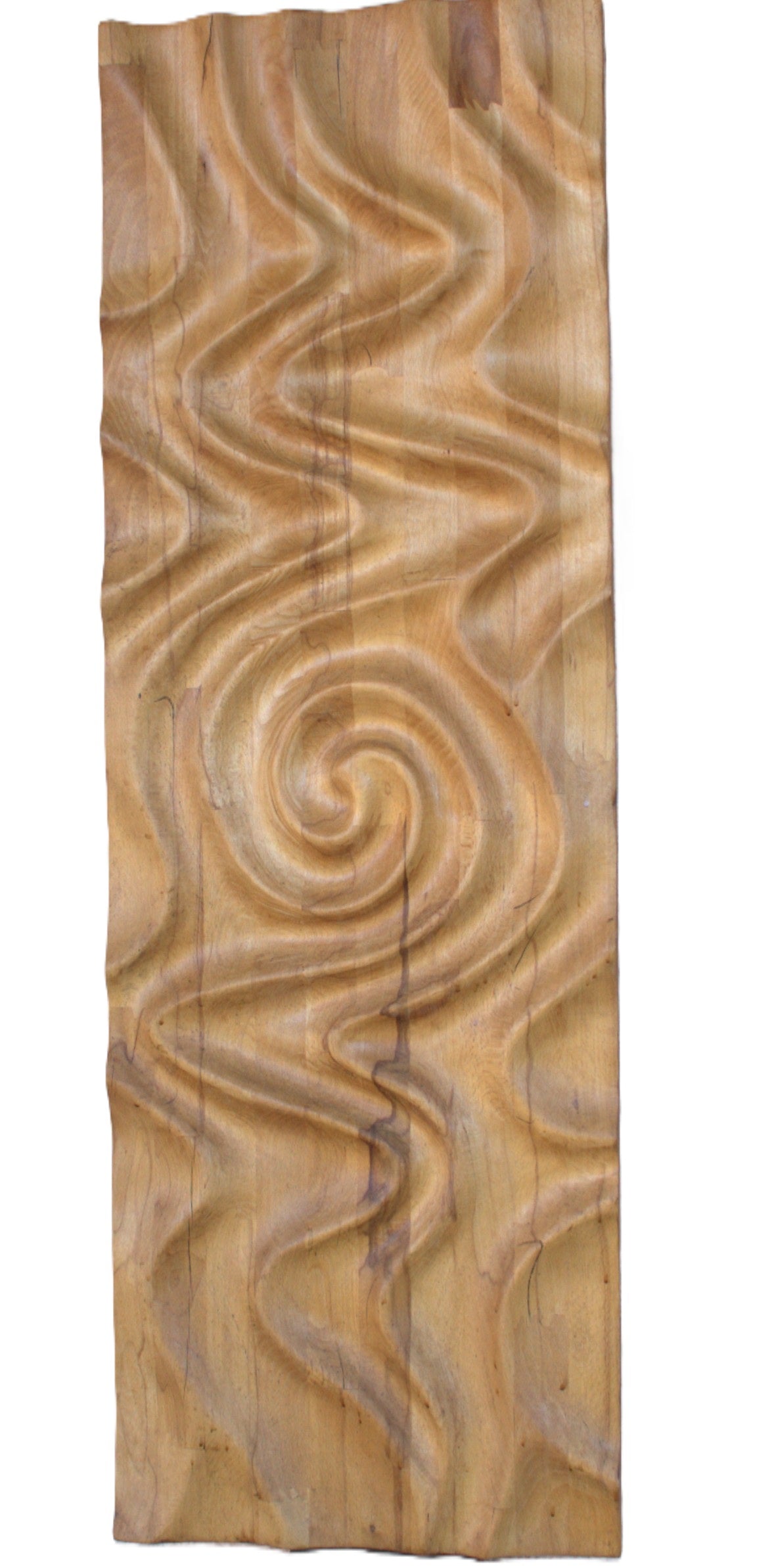 Wellen. Handgefertigte Wandpanorama aus Holz. Buche massiv. 1200 x 400 x 40. Holzskulptur, Skulpturen aus Holz, Wohnzimmer Dekor aus Holz