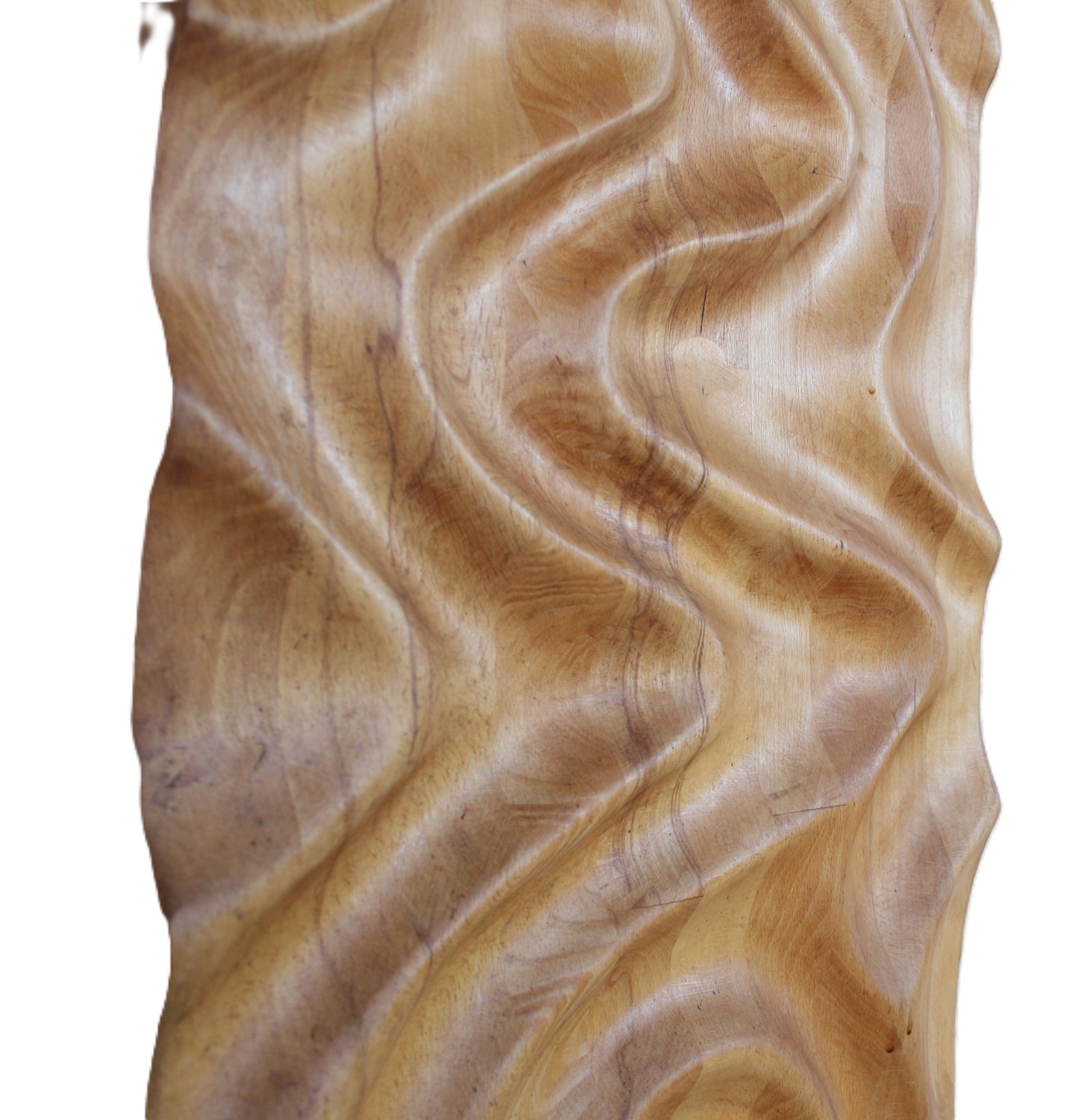 Wellen. Handgefertigte Wandpanorama aus Holz. Buche massiv. 1200 x 400 x 40. Holzskulptur, Skulpturen aus Holz, Wohnzimmer Dekor aus Holz