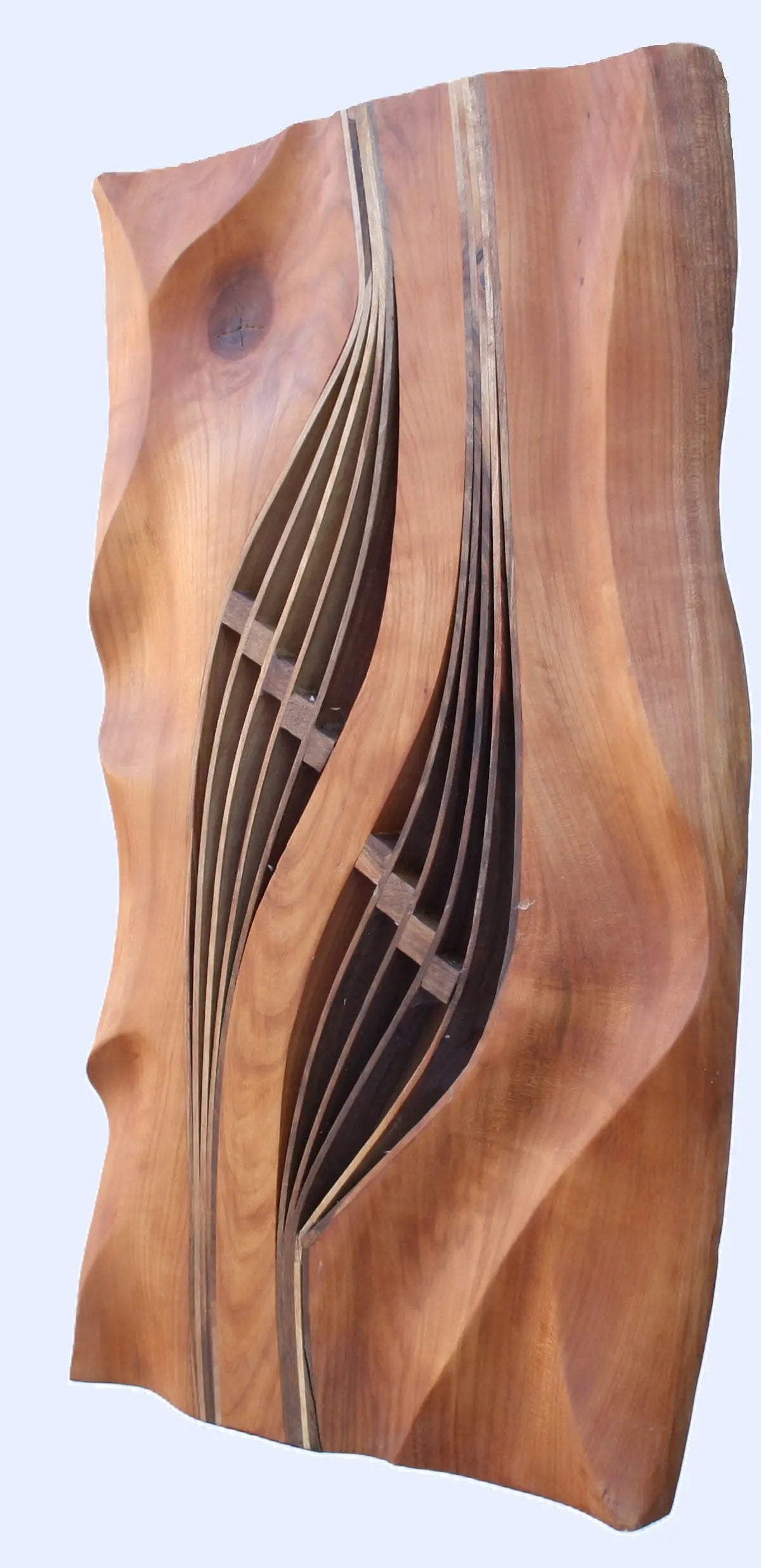 Abstrakte Wandskulptur Holz  | Handgefertigt | Stepanow Abstrakte Holzkunst