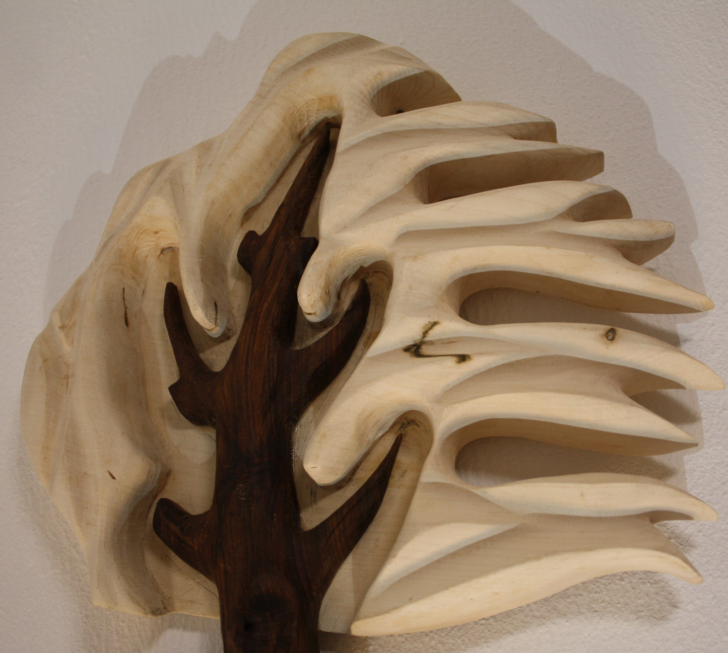 Wandkunst Baum der Hoffnung | Lebensbaum Wanddeko Holz | Walnuss Linde Massiv | Symbolische Kunst | Geschenk Familie