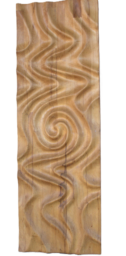 Wellen. Handgefertigte Wandpanorama aus Holz. Buche massiv. 1200 x 400 x 40. Holzskulptur,  Skulpturen aus Holz, Wohnzimmer Dekor aus Holz