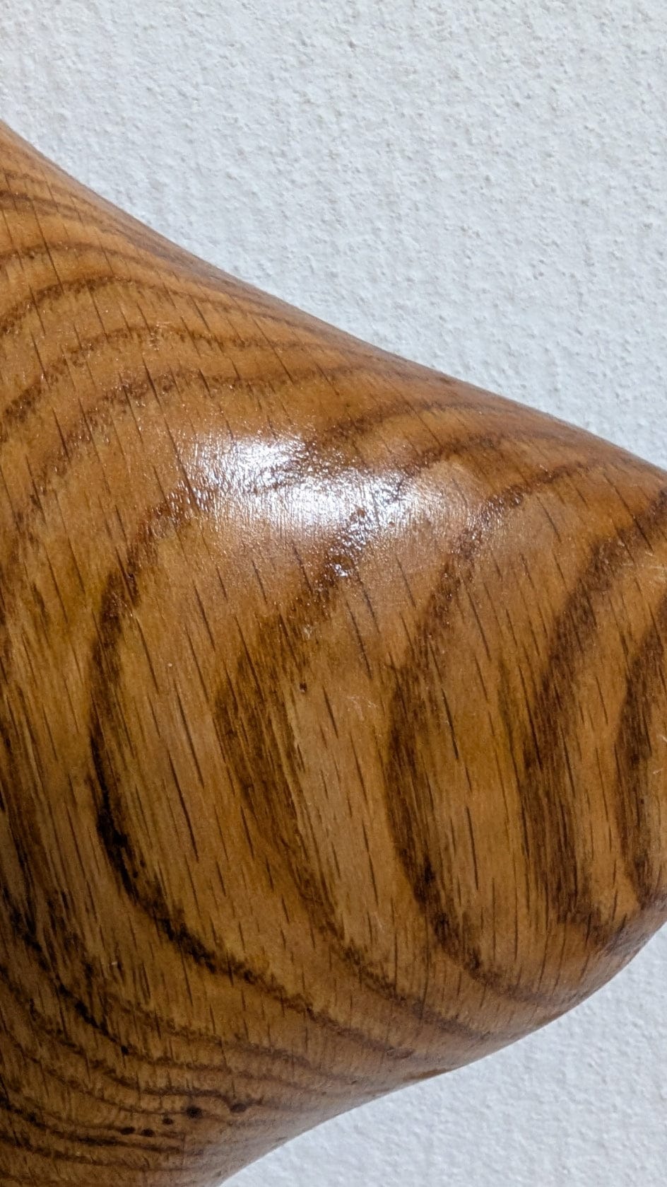 Relief Frauenbüste Wandskulptur Roteiche 3D abstrakt handgeschnitzt