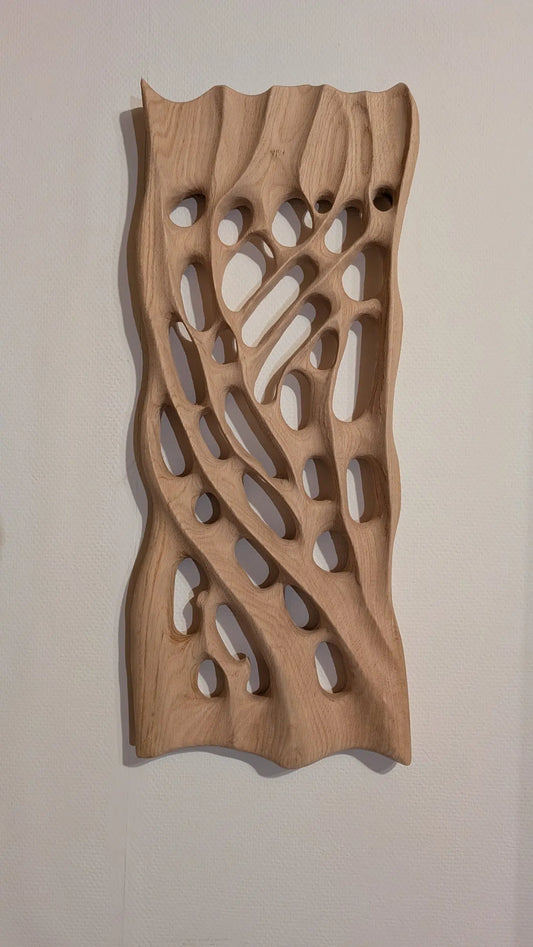 Äste. Abstrakte Wandskulptur aus Buche handgefertigt 