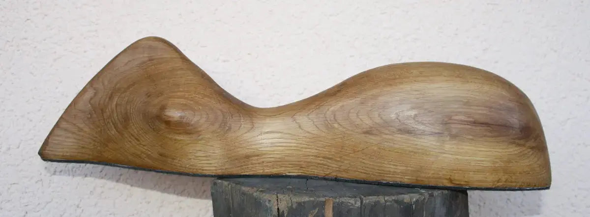 Skulptur Frauenhalbkörper Liegend | Abstrakte Figur Holz | Moderne Kunst Handgefertigt | Wohnzimmer Deko | Elegante Form