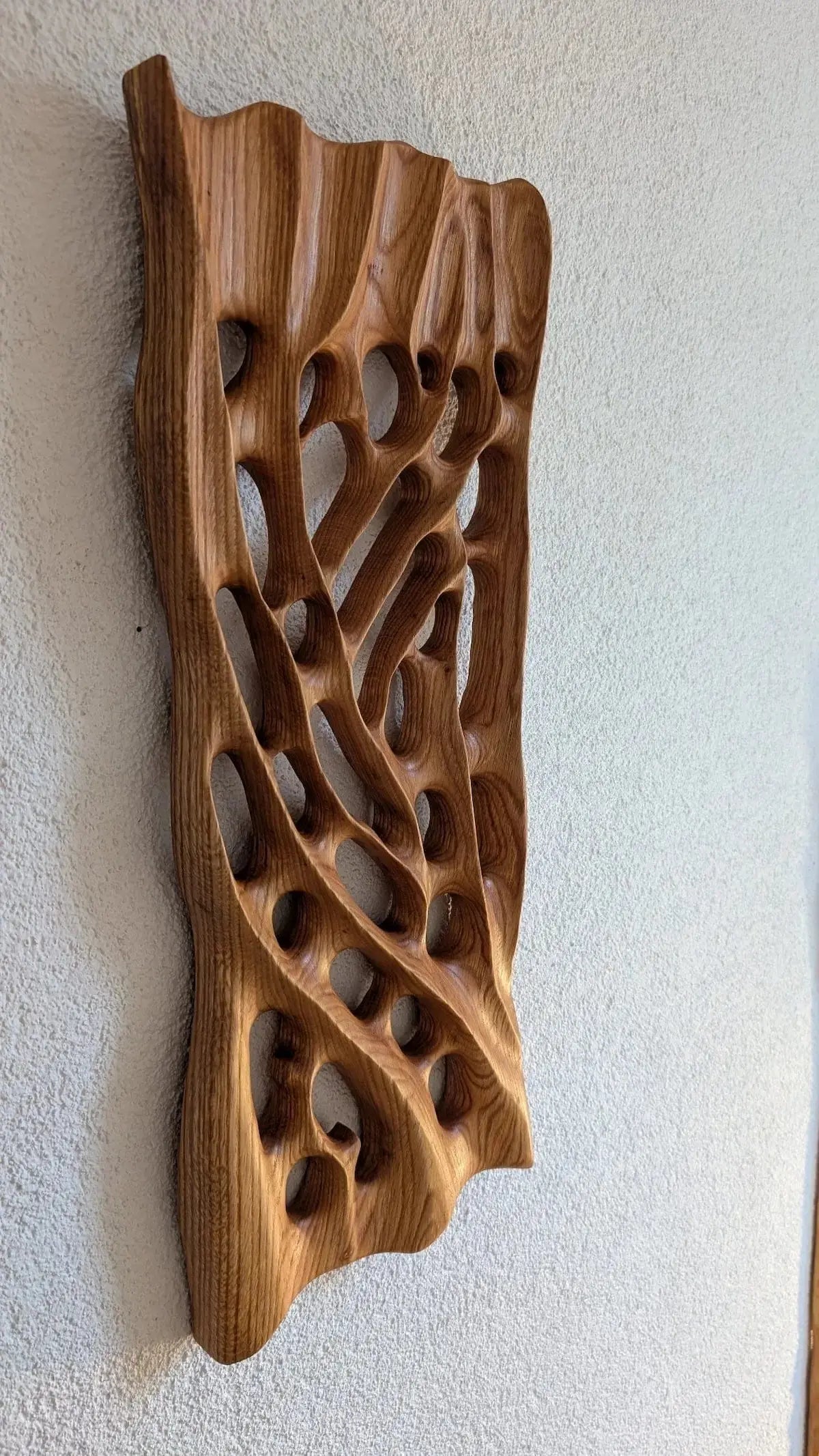 Wandskulptur Äste Roteiche | Natur Wanddeko Premium | Handgefertigt | Wohnzimmer Deko | Organische Holzkunst Modern Mein Shop