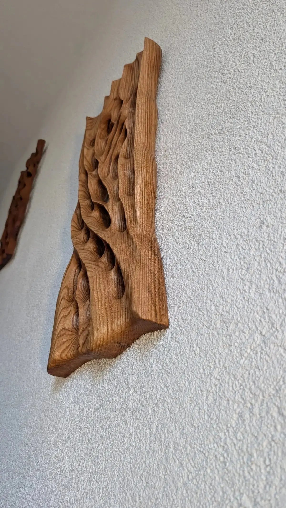Wandskulptur Äste Roteiche | Natur Wanddeko Premium | Handgefertigt | Wohnzimmer Deko | Organische Holzkunst Modern Mein Shop