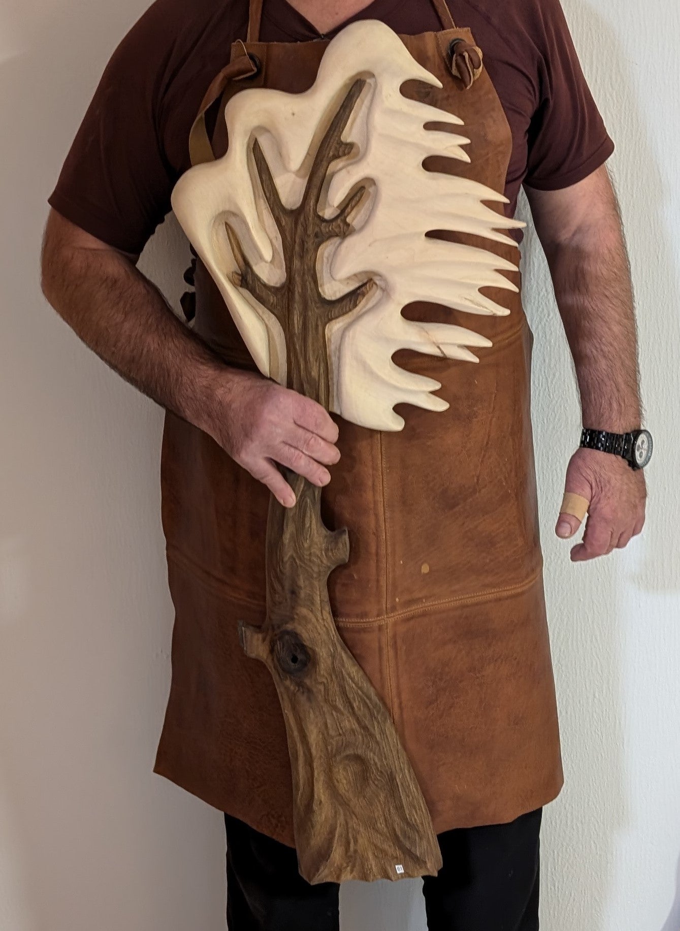 Wandkunst Baum der Hoffnung | Lebensbaum Wanddeko Holz | Walnuss Linde Massiv | Symbolische Kunst | Geschenk Familie