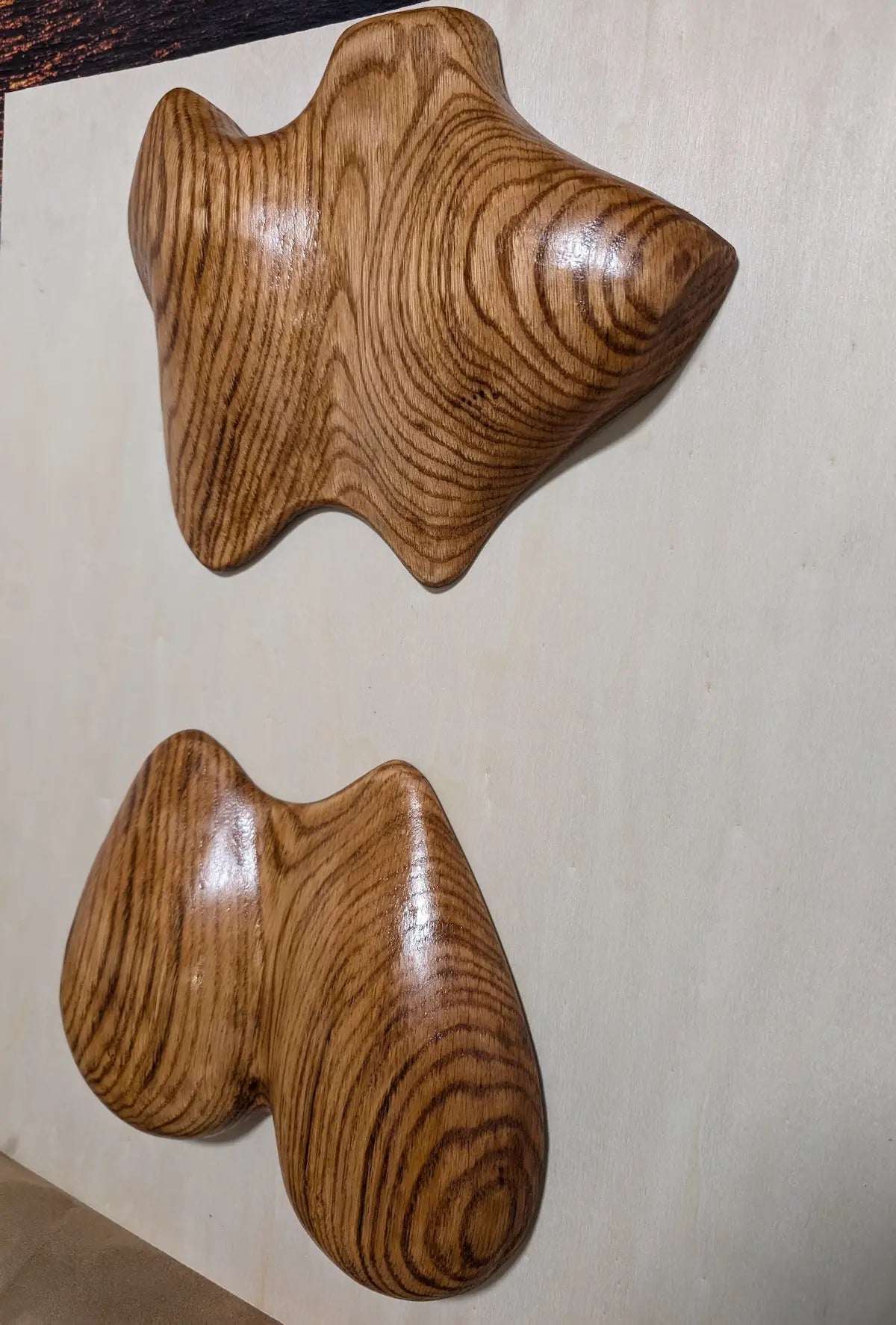 Relief Frauenbüste.  Roteiche | Abstrakte Frauenfigur 3D | Handgefertigt | Wohnzimmer Wandkunst | Moderne Holzskulptur