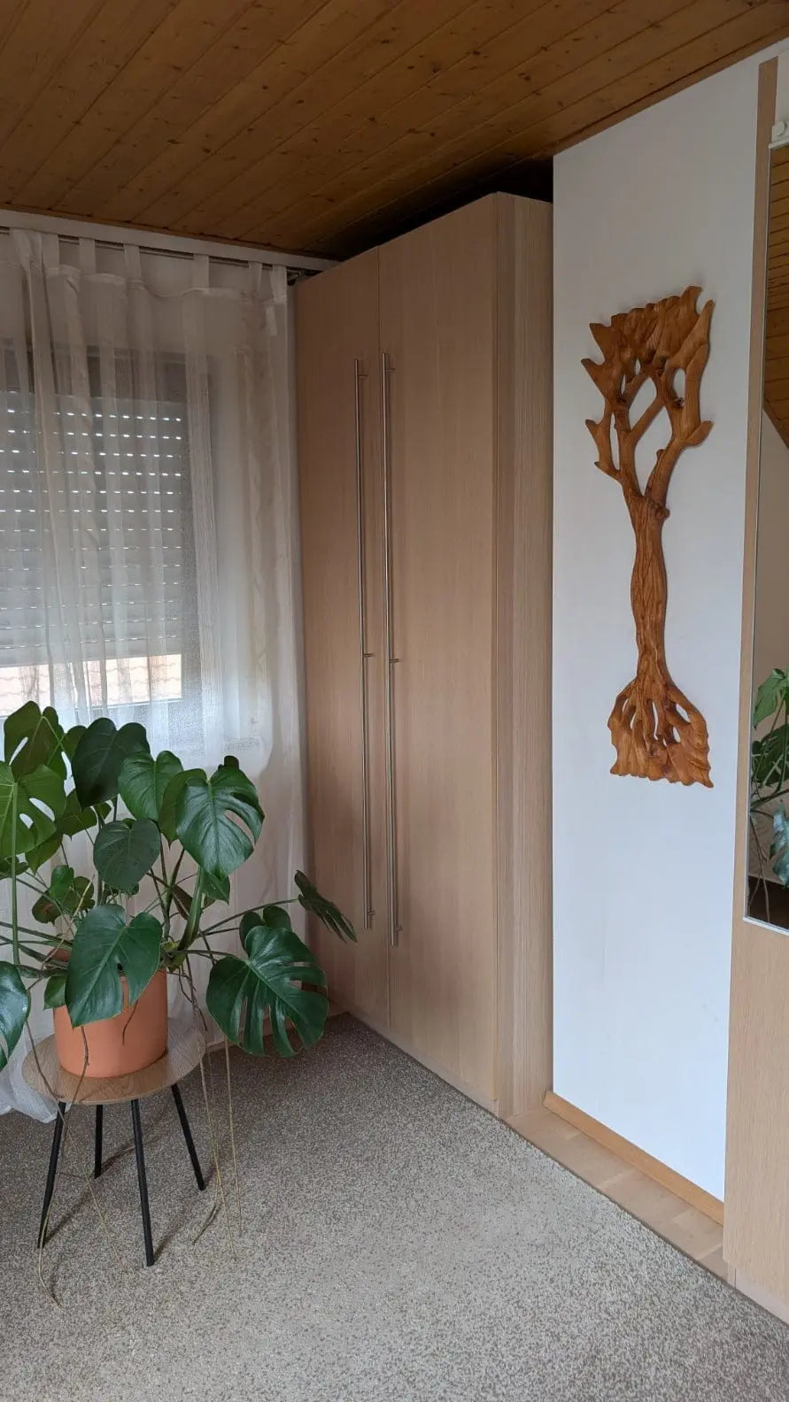Tree of Life Wanddekoration Kirschbaum XXL handgeschnitzt