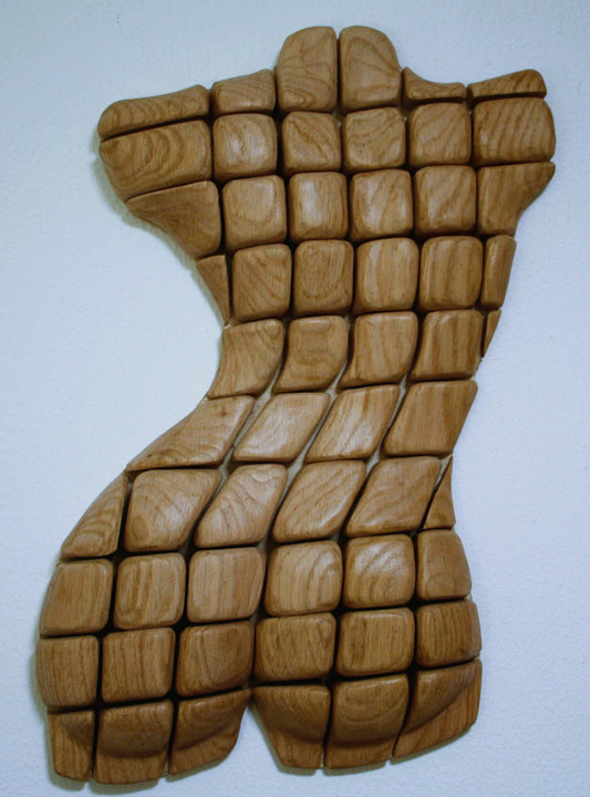 Holzskulptur "Frauenbüste" – Zeitlose Weiblichkeit