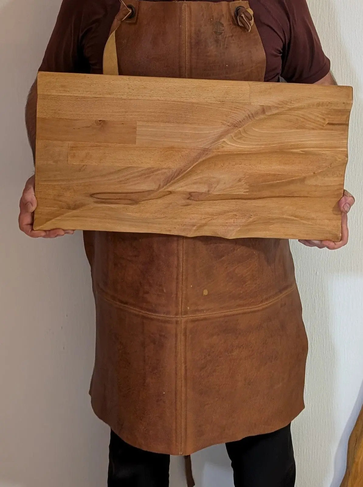 Relief. Abstrakte Wandskulptur aus Buche handgefertigt 