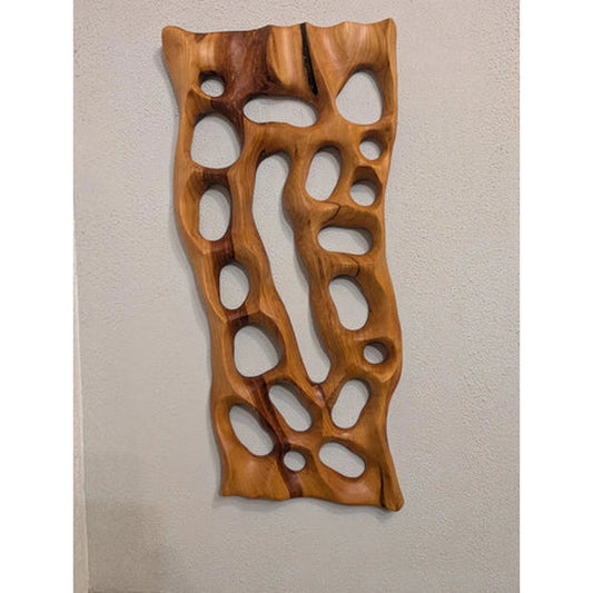Netz Kirschbaum 60x30cm. Abstrakte Wandkunst
